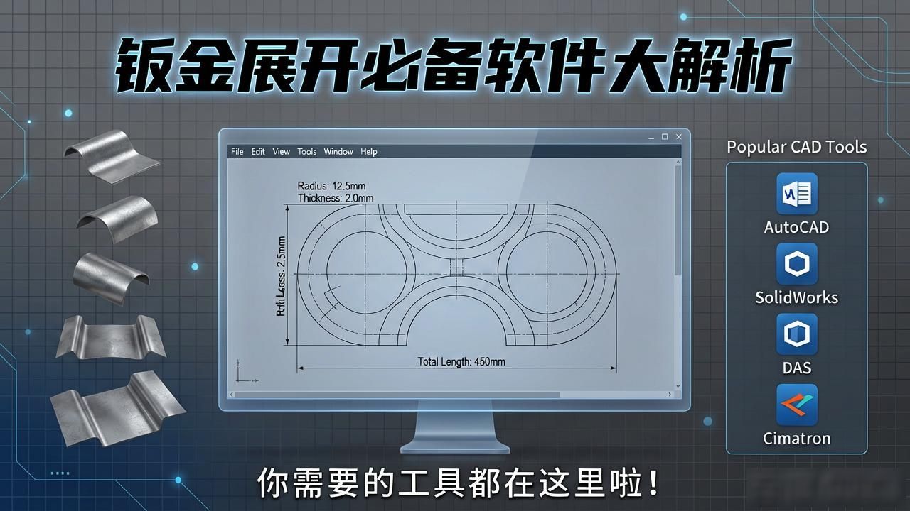 钣金展开必备软件大解析：你需要的工具都在这里啦！-铆焊老刘铆工焊工笔记