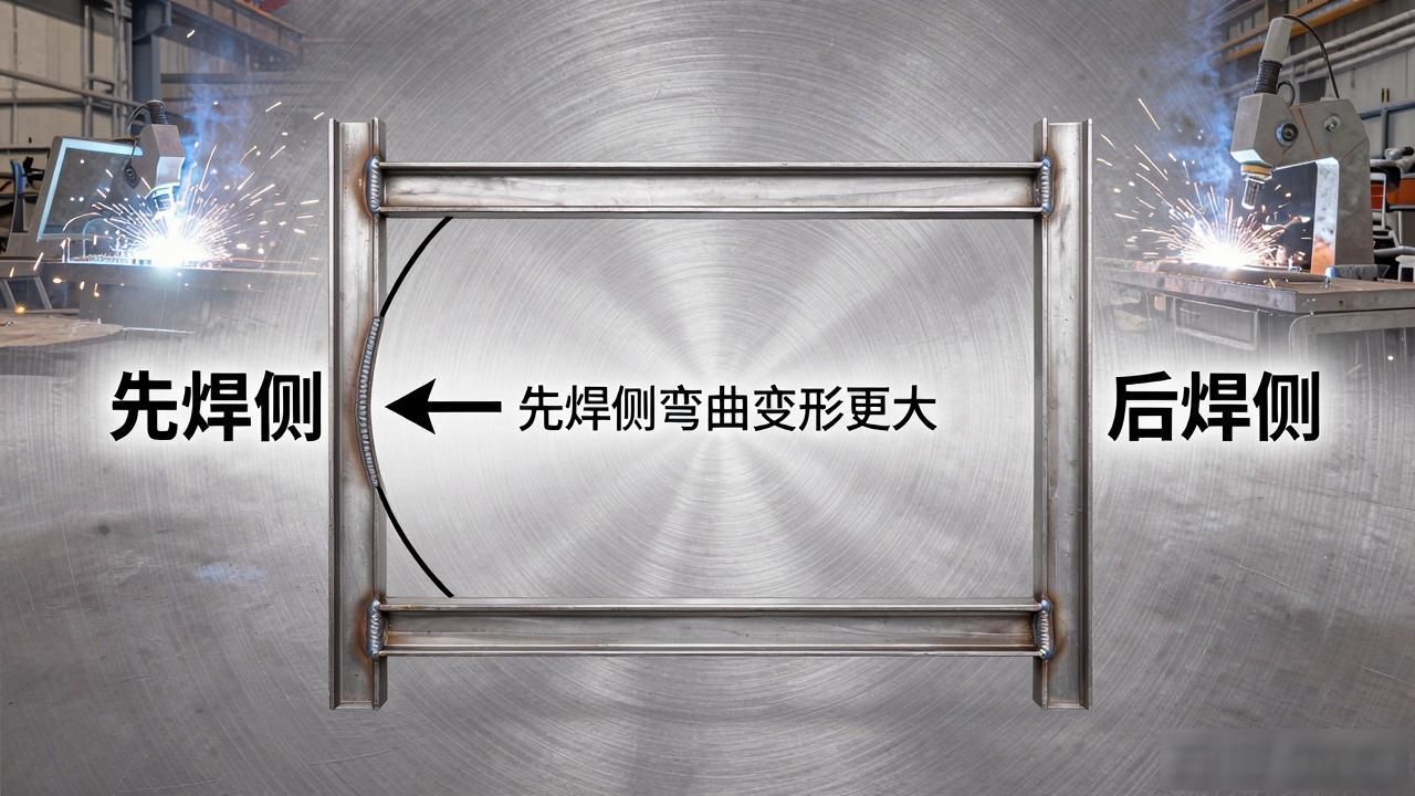 火焰矫正方法_钢制产品焊接变形_火焰矫正h型钢图解