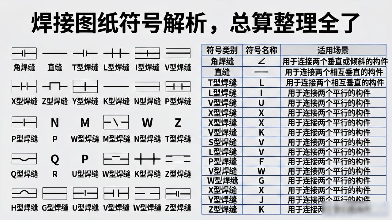 焊接辅助符号_焊接图纸符号解析_焊接符号标注方法