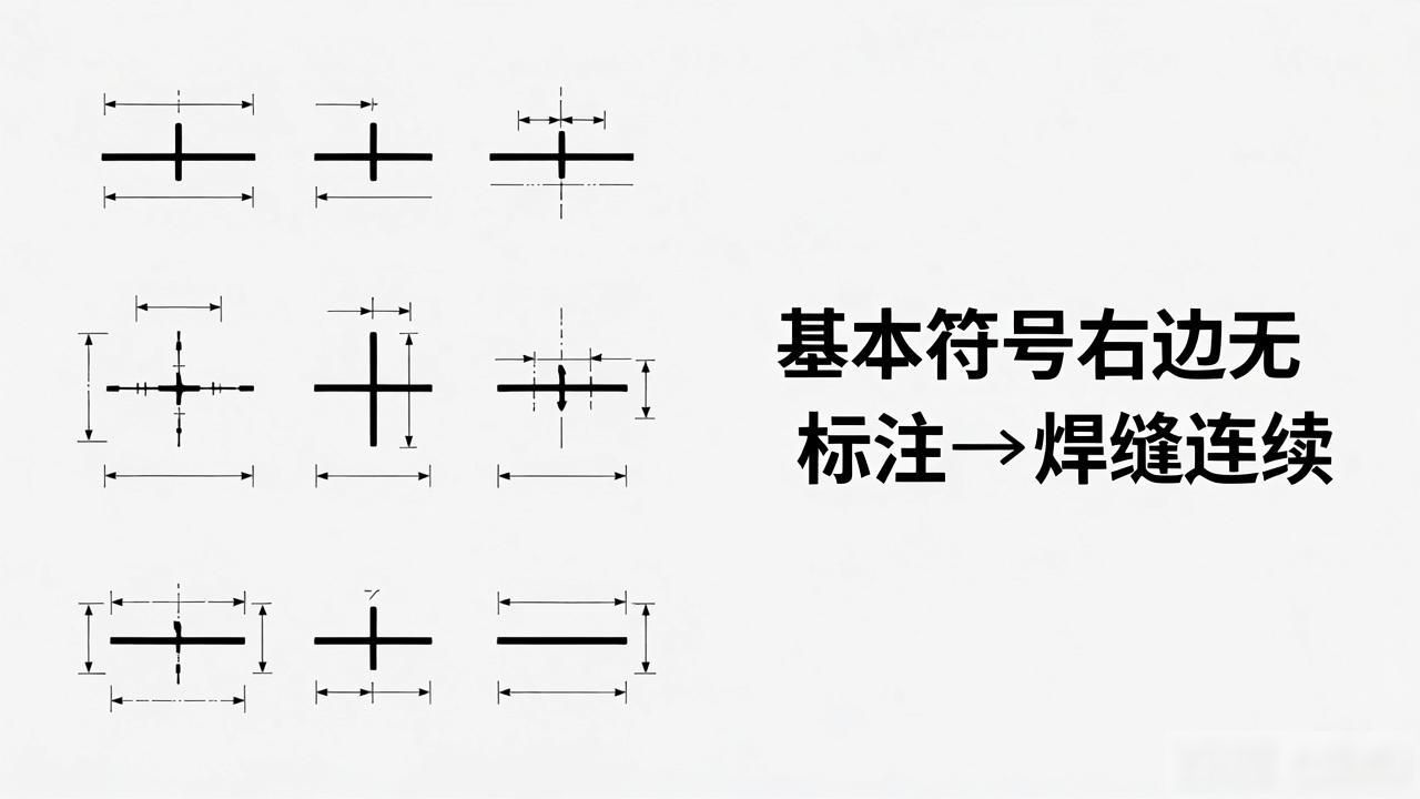 焊接辅助符号_GB324—88焊缝符号_焊缝符号表示法