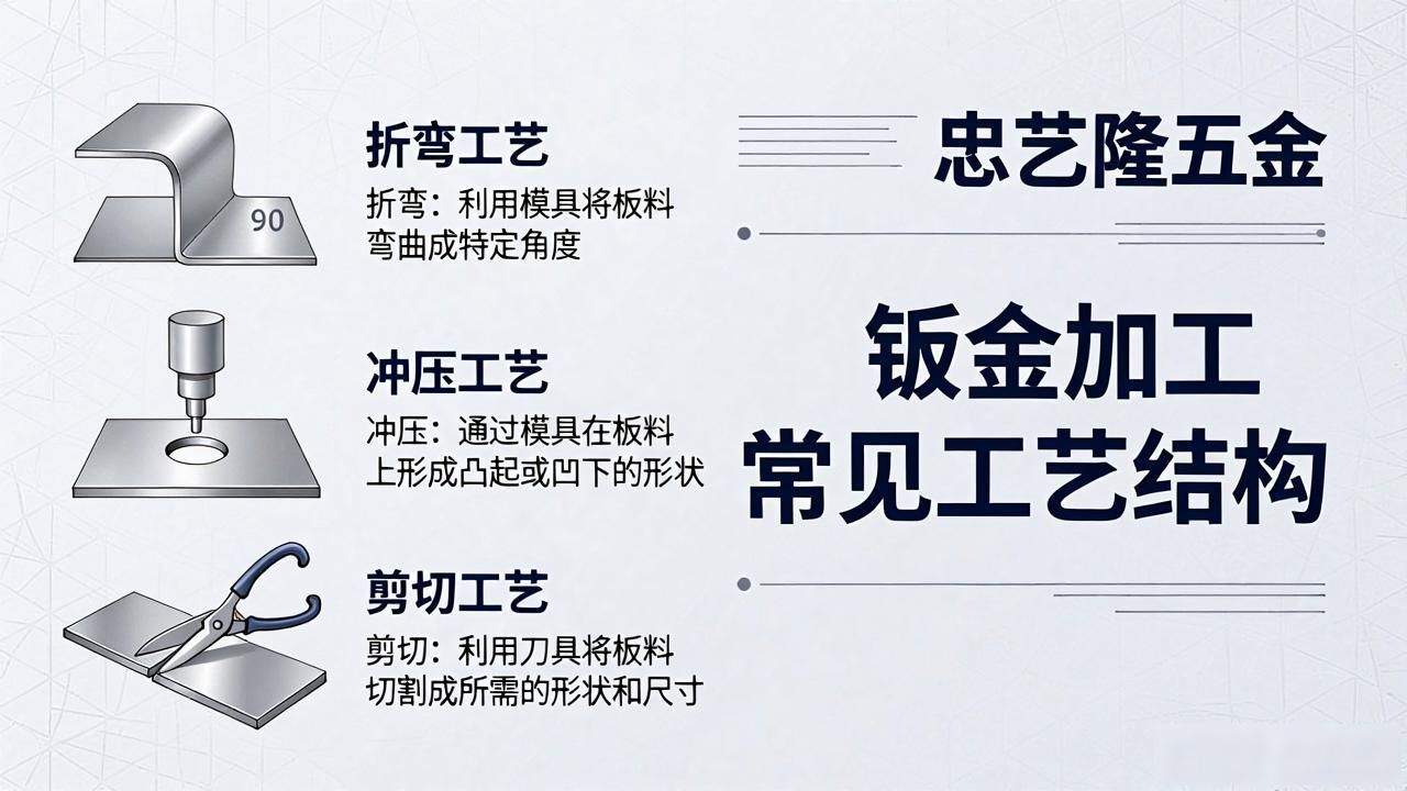 钣金加工常见的工艺结构有哪些?-忠艺隆五金-铆焊老刘铆工焊工笔记