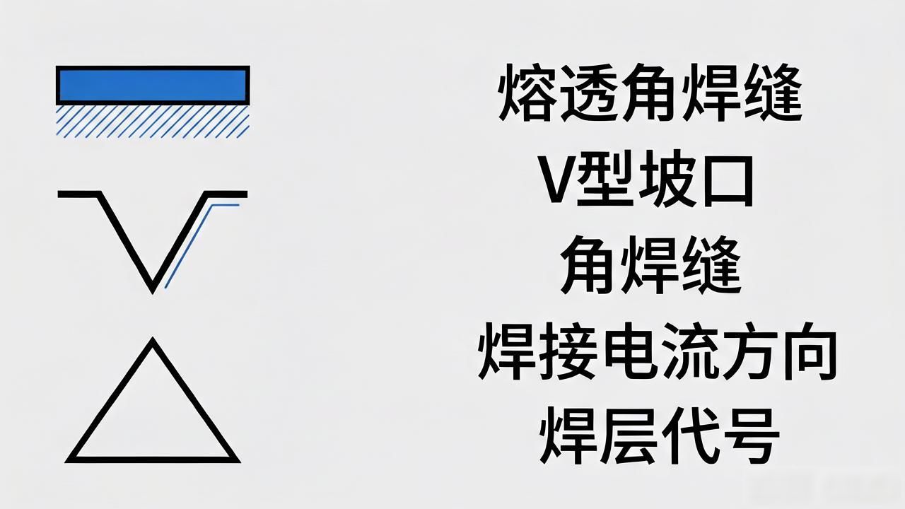 焊接+图例符号_焊接符号标注方法_坡口符号表示方法