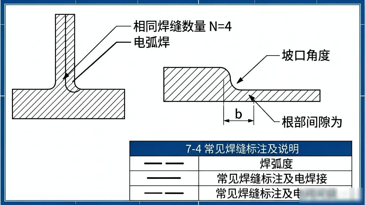 U形焊接符号_焊缝符号组成_焊接符号定义
