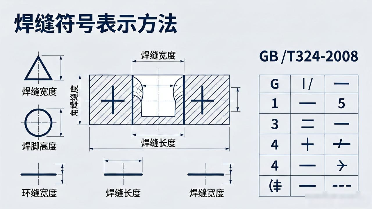 《焊缝符号表示方法》(GB∕T324-2008)-铆焊老刘铆工焊工笔记