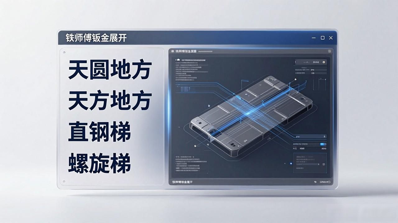 钣金尺寸展开计算_专业人士编写的钣金展开下料计算软件_钣金展开软件CAD版