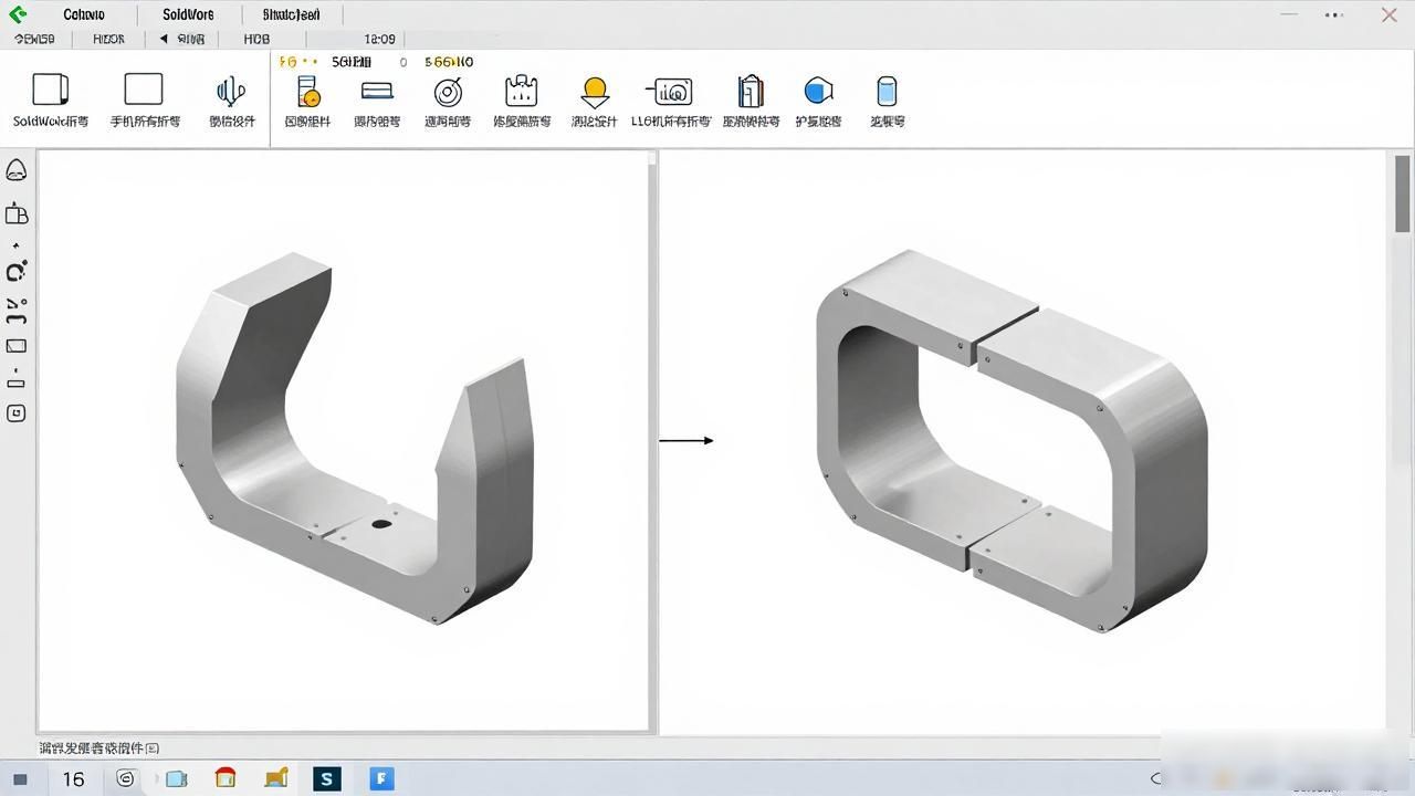 SolidWorks出钣金展开图_展平命令使用场景_SolidWorks钣金展平展开区别
