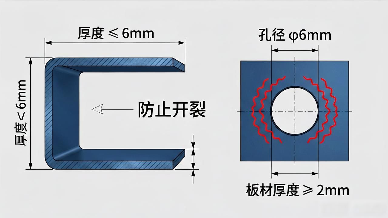 钣金结构设计原则_钣金展开FTS_材料选择规范