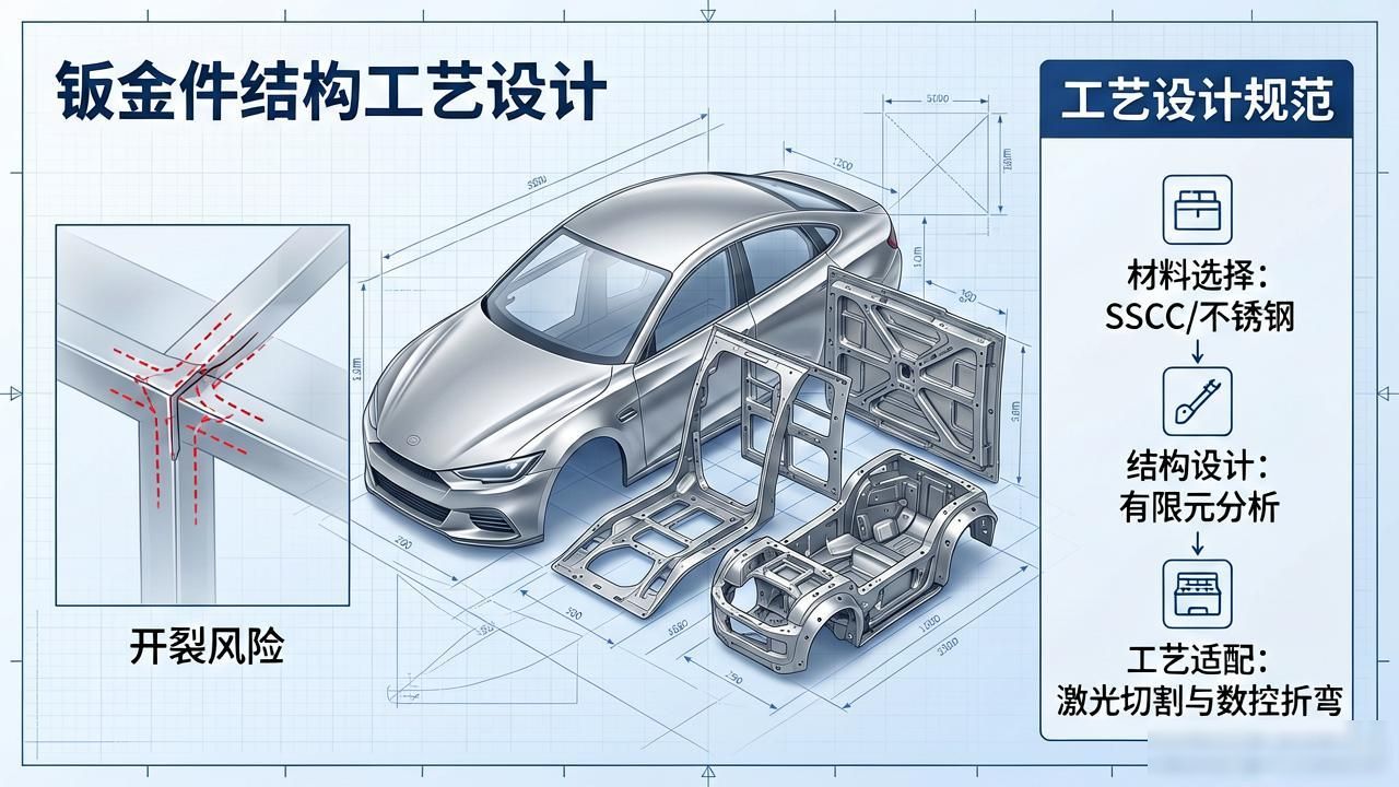 钣金变形面展开_钣金结构设计原则_材料选择规范