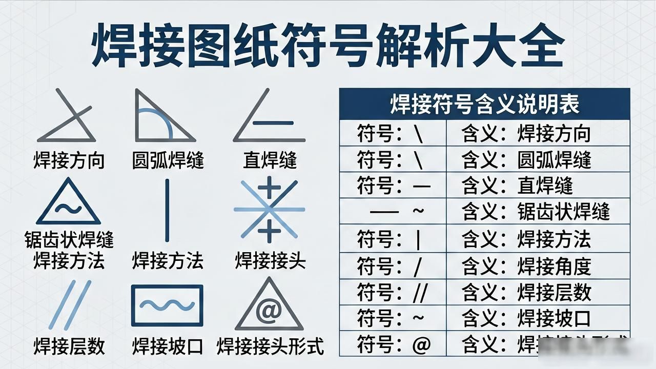 焊接符号标注实例及方法_焊接图纸符号解析大全_图纸符号焊接符号大全