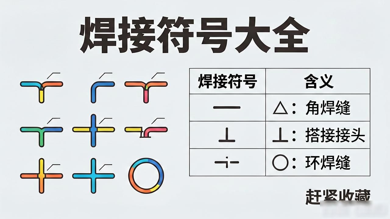 焊接图纸符号图解_焊接符号标注示例_图纸符号焊接符号大全