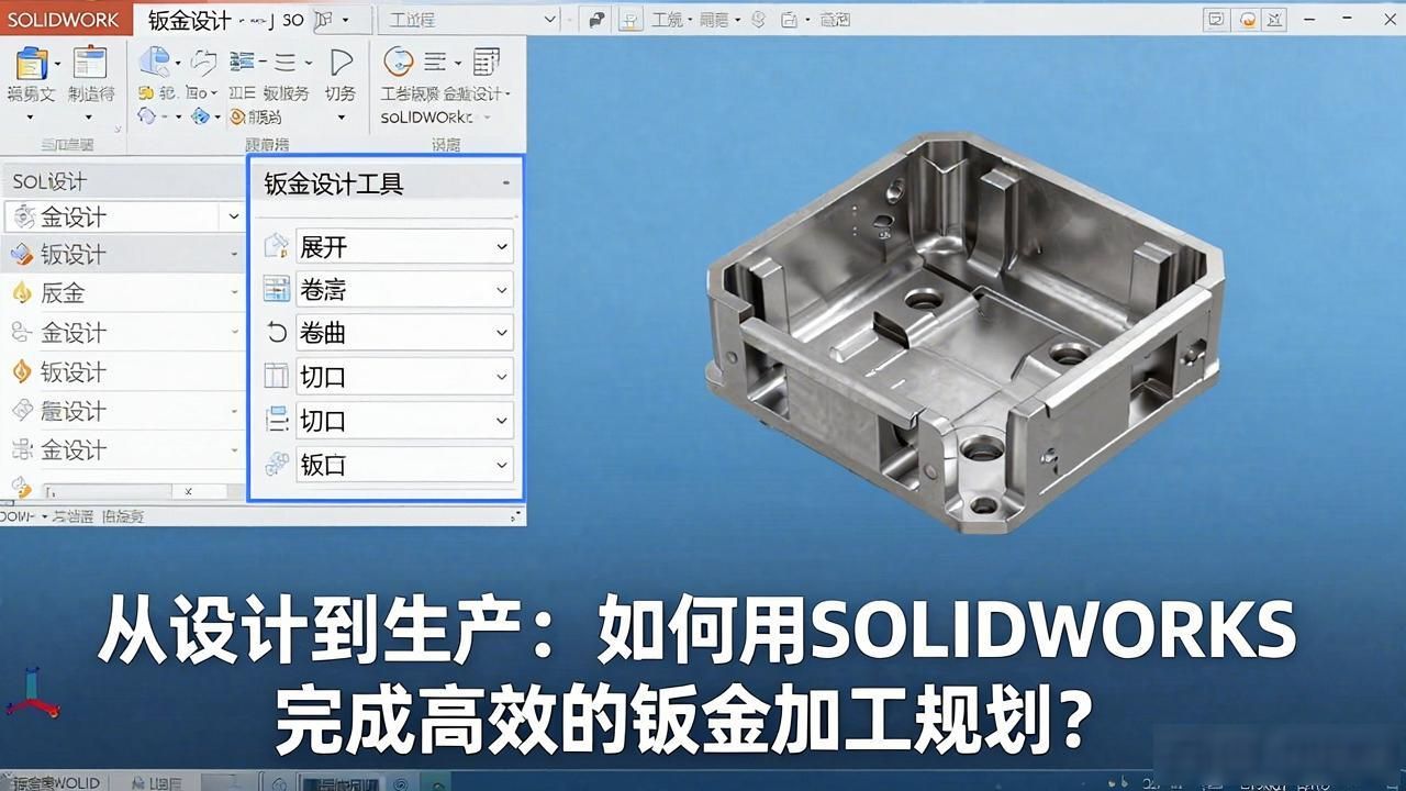 SOLIDWORKS钣金折弯步骤展示_SOLIDWORKS钣金加工顺序配置_solidworks的钣金展开