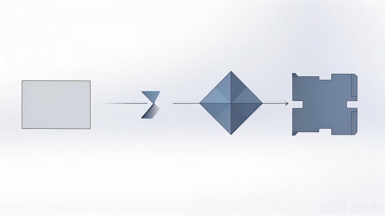 SOLIDWORKS钣金加工顺序配置_SOLIDWORKS钣金折弯步骤展示_solidworks的钣金展开