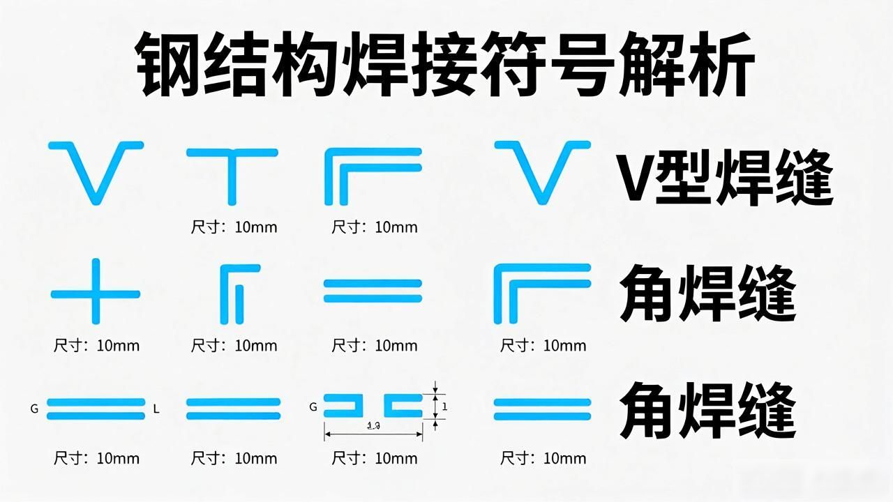 焊接矩形管符号大全图_焊接图纸符号解析大全_焊接符号标注实例及方法