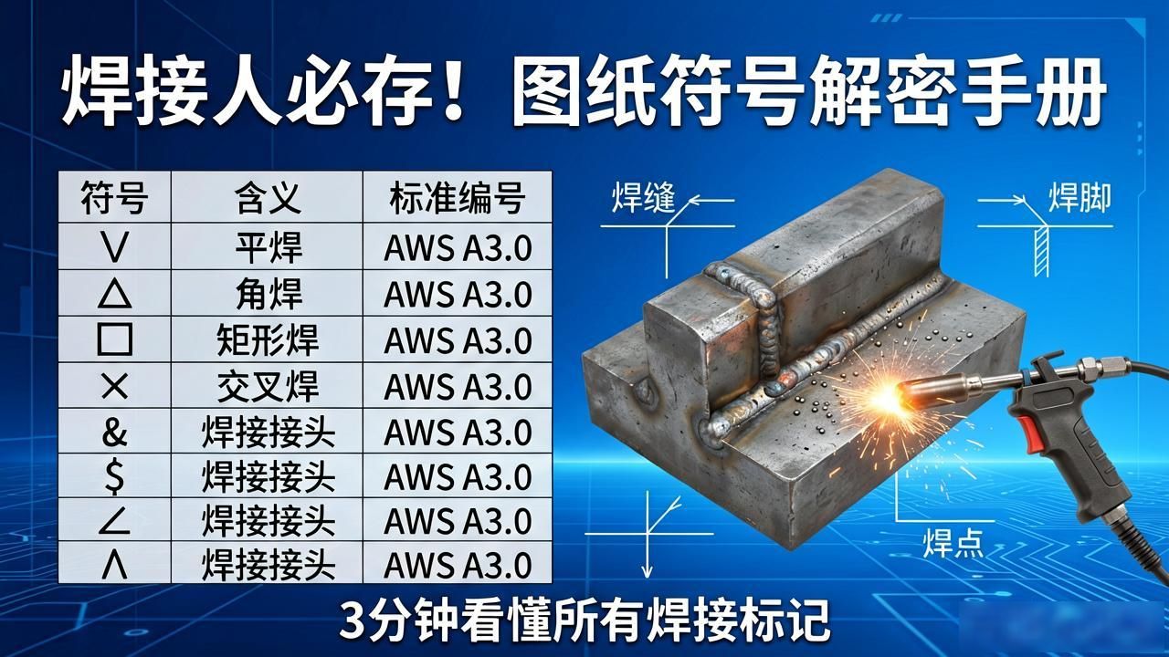 安装图焊接符号_坡口符号标注实例_焊接符号标注方法