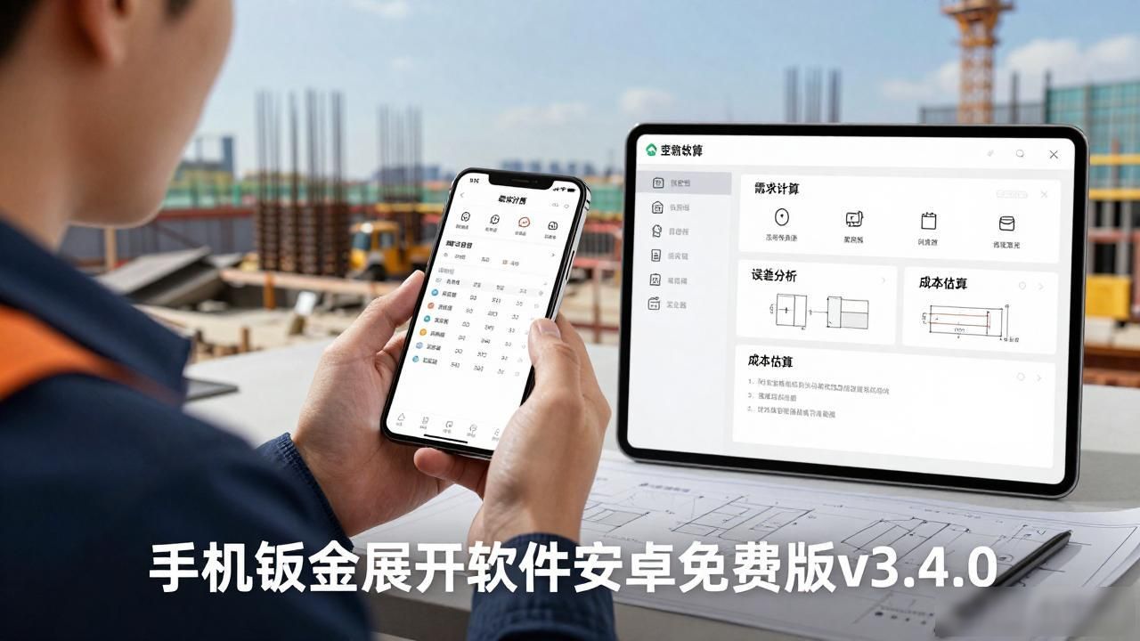 手机钣金展开软件安卓免费版v3.4.0-铆焊老刘铆工焊工笔记