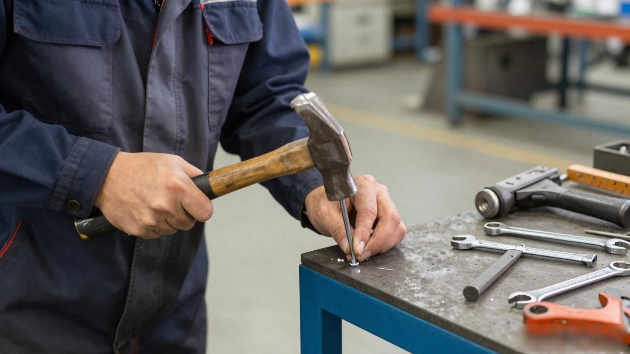 打车打铆工具有哪些_铆工锤类工具应用_手锤金属成型工艺