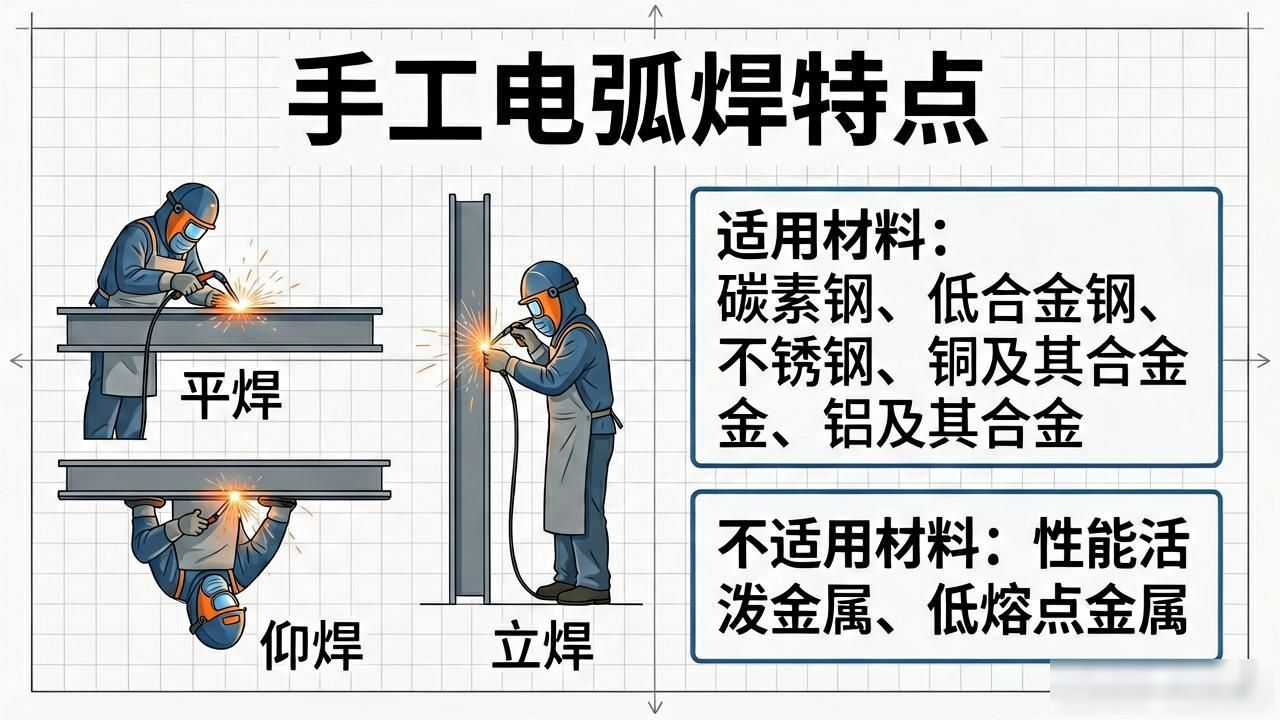 各种铆焊加工工艺特点_焊接方法分类 手工电弧焊 特点 氩弧焊 应用