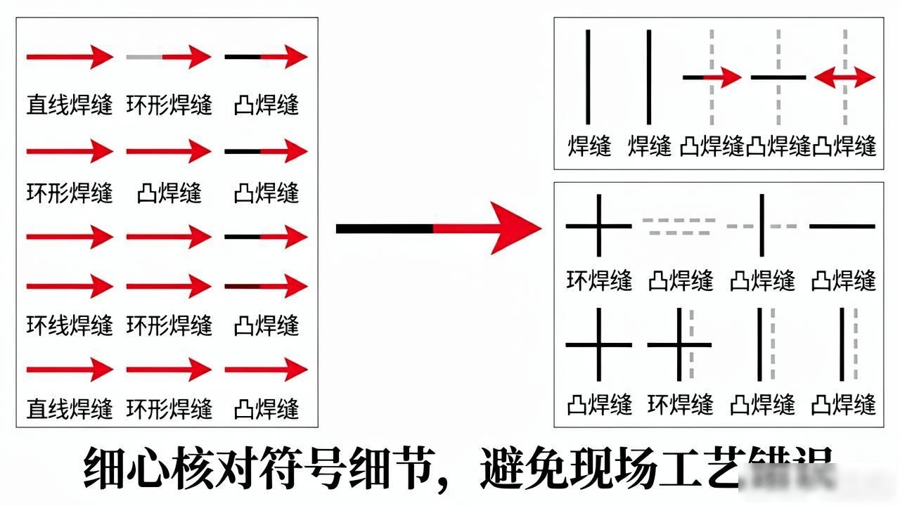 焊缝符号解读_画图中焊接符号_图纸符号与现场施工对应