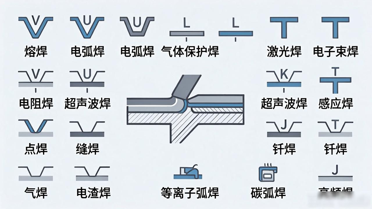 画图中焊接符号_坡口形式选择_焊接符号标注