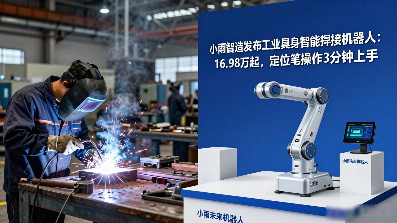小雨智造发布工业具身智能焊接机器人：16.98万起，定位笔操作3分钟上手-铆焊老刘铆工焊工笔记