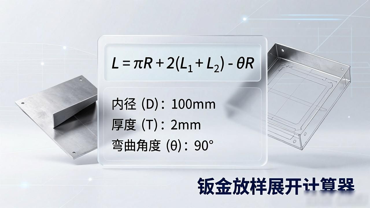 钣金放样展开计算器_钣金加工放样软件_精密钣金折弯展开算法