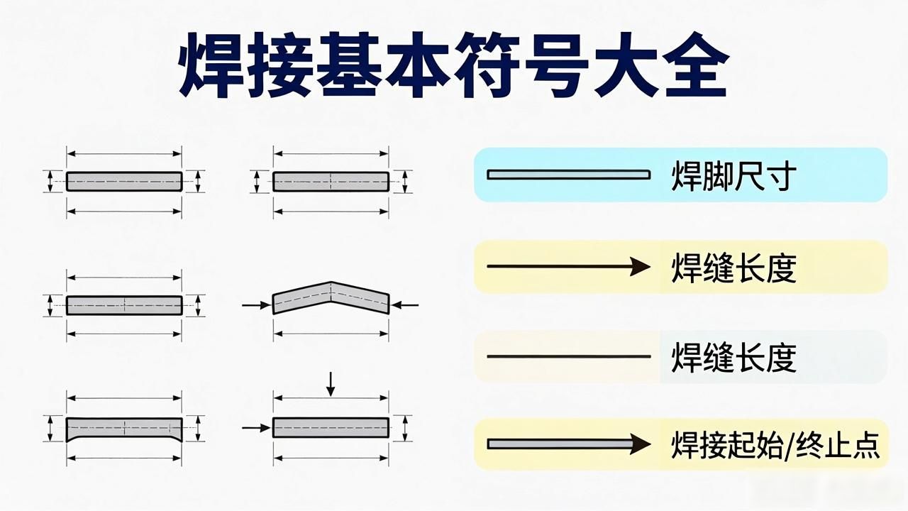 焊接基本符号大全-铆焊老刘铆工焊工笔记