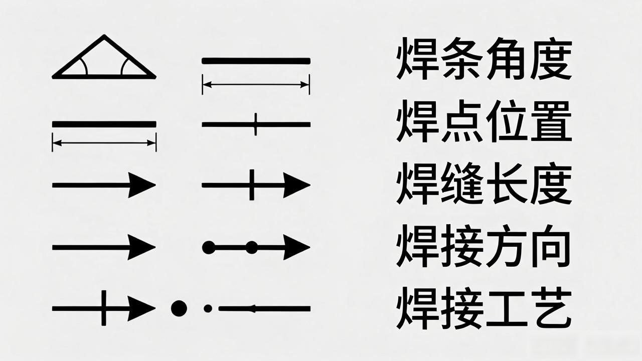 焊接符号国标_焊接符号标注方法_钢结构焊接符号含义