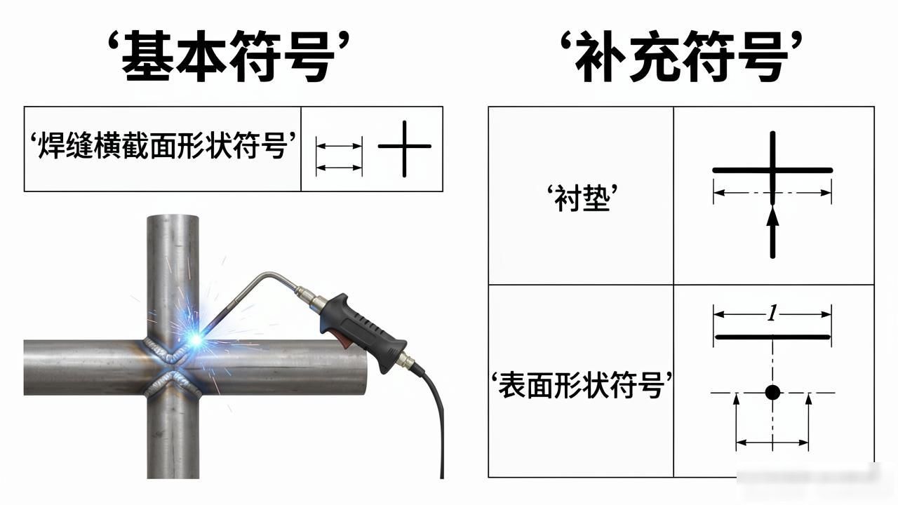 焊缝符号与焊接符号_焊条电弧焊焊缝符号标注方法_焊缝尺寸符号及数据标注