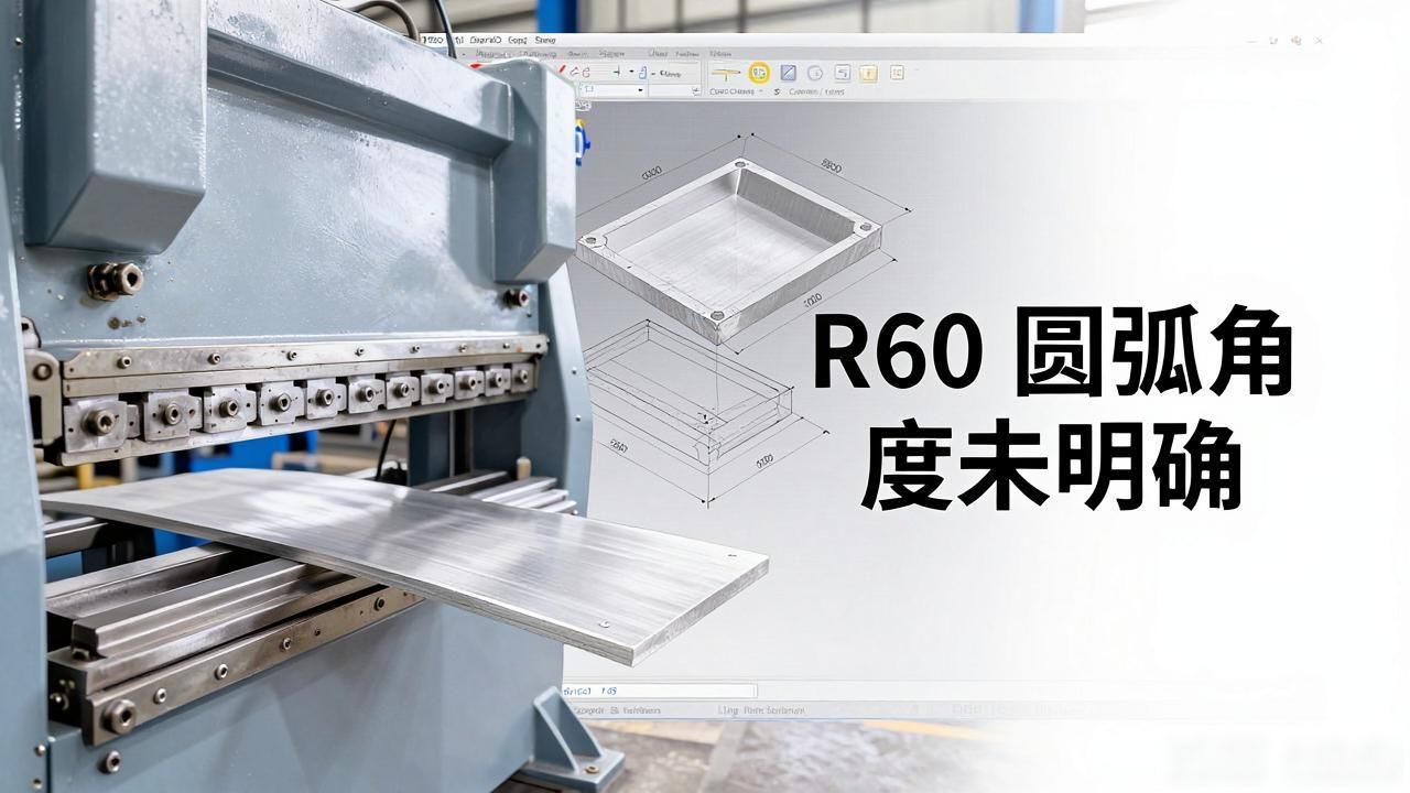钣金R60圆弧折刀数方法_钣金圆弧折弯角度计算_钣金折弯和展开教程