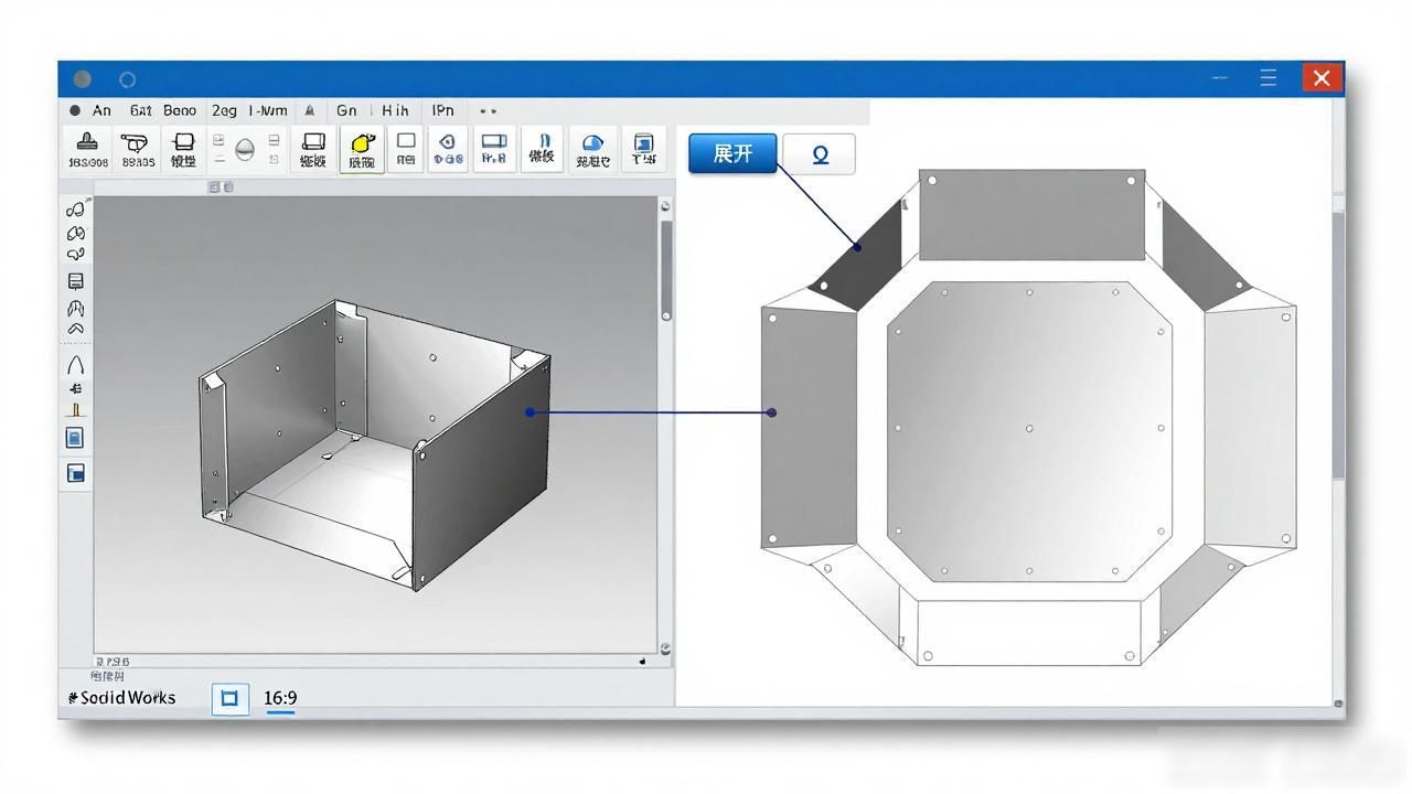 SolidWorks2016钣金展开操作步骤_SolidWorks钣金展开失败解决方法_sw钣金展开怎样设置