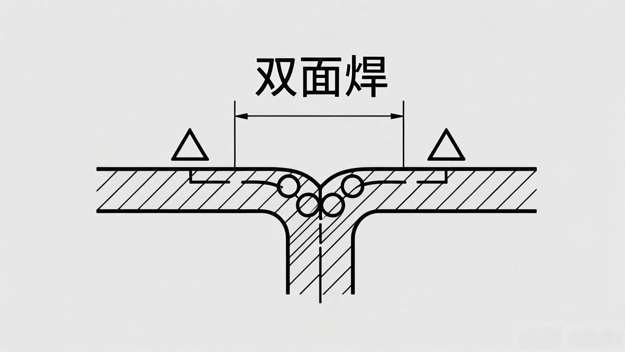 焊缝符号与焊接符号_GB/T 324-2008焊缝符号表示法_焊缝符号标注方法