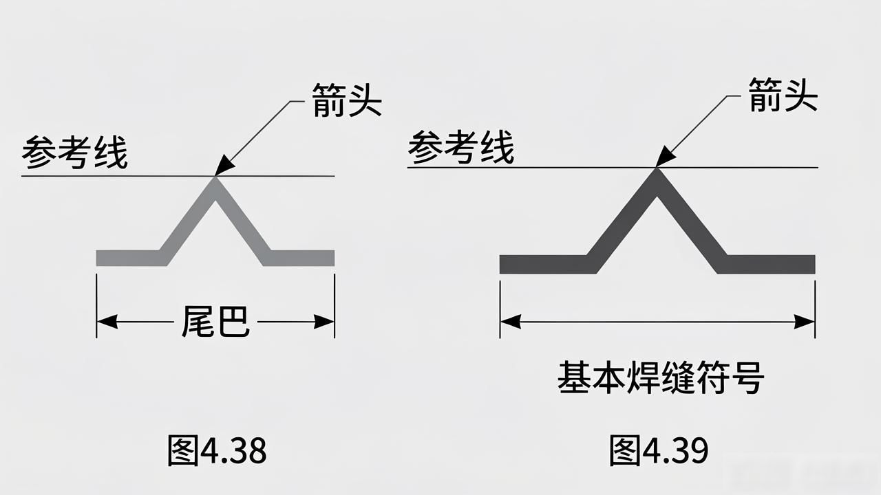焊缝符号焊接符号区别_焊缝符号标注方法_焊缝符号与焊接符号