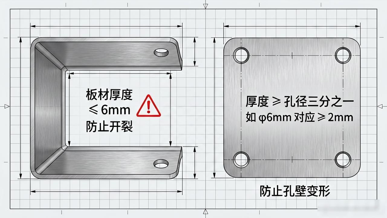 钣金结构设计原则_钣金展开图形_材料选择规范