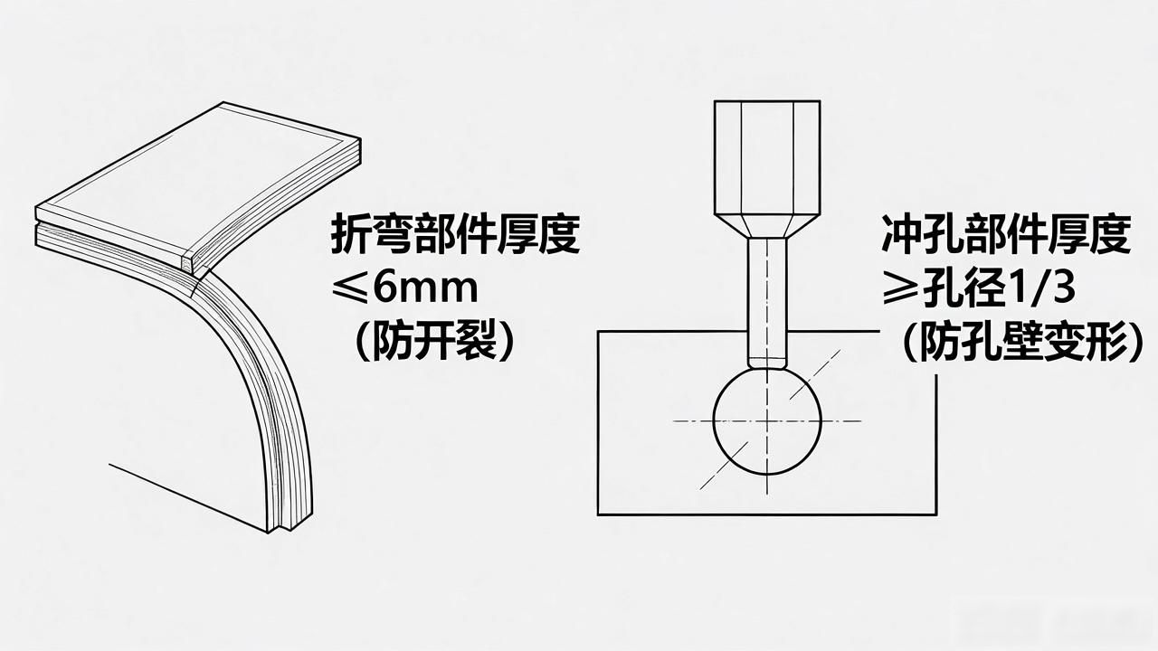 钣金结构设计原则_钣金展开失败提示_材料选择规范