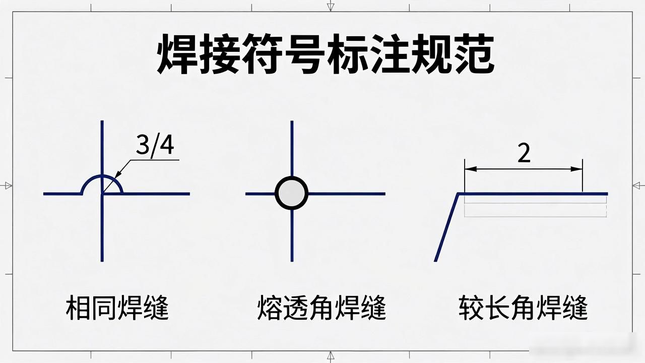 图纸上的焊接符号大全-铆焊老刘铆工焊工笔记