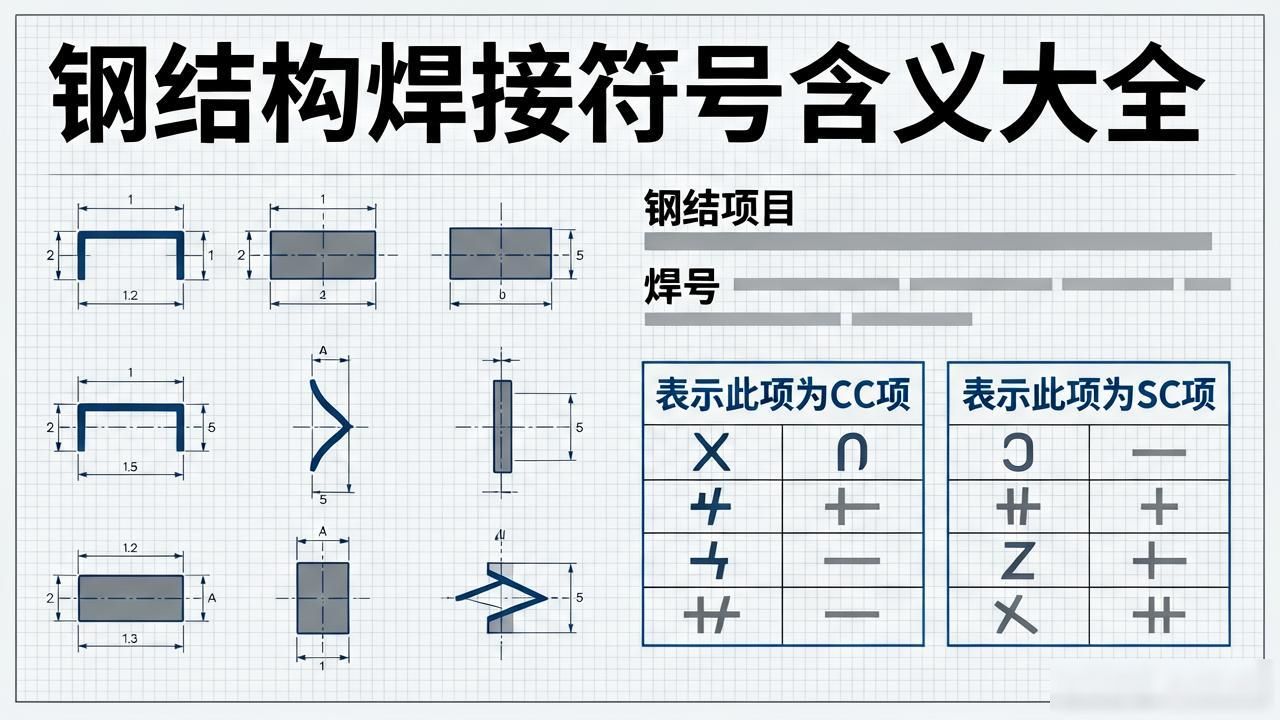 焊件焊接符号_焊接符号标注方法_钢结构焊缝符号含义