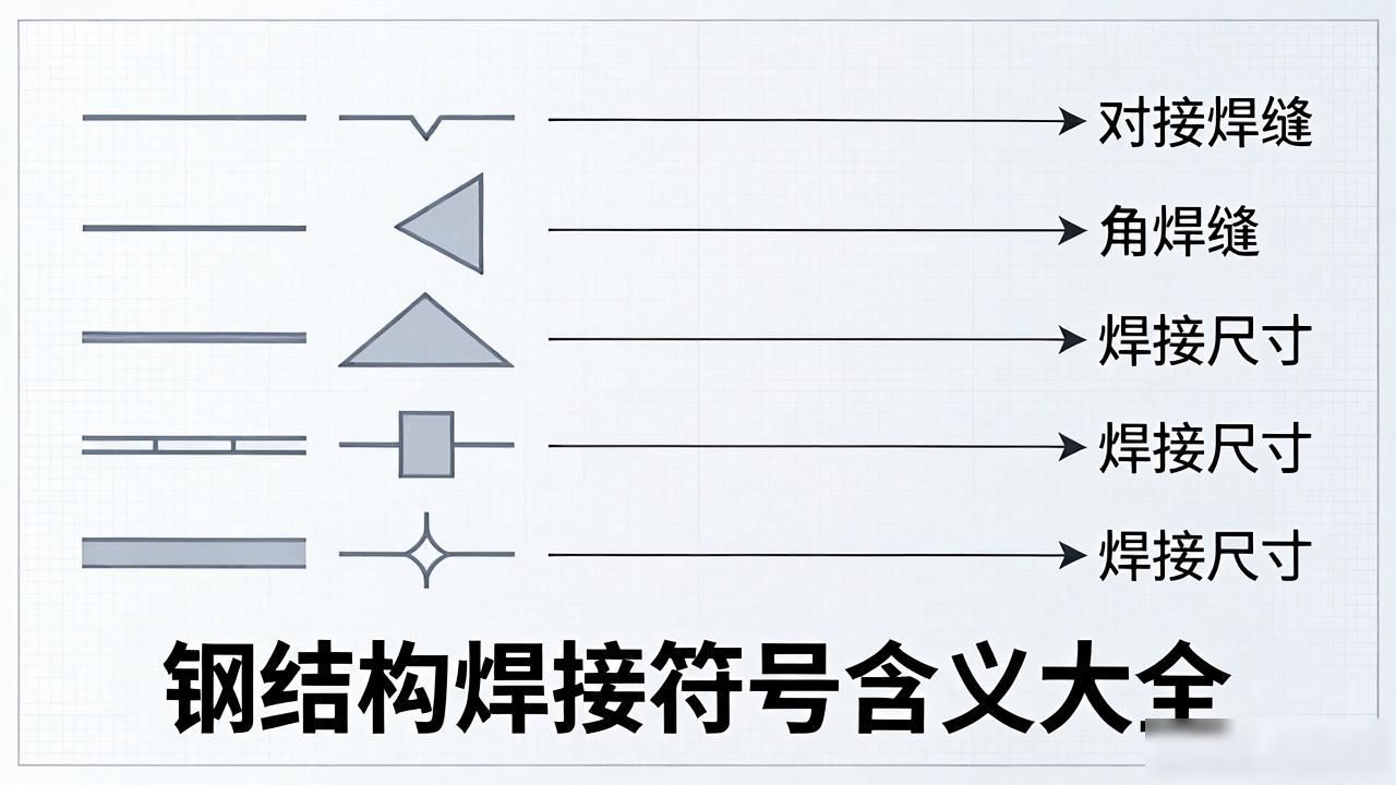 焊件焊接符号_焊接符号标注方法_钢结构焊缝符号含义