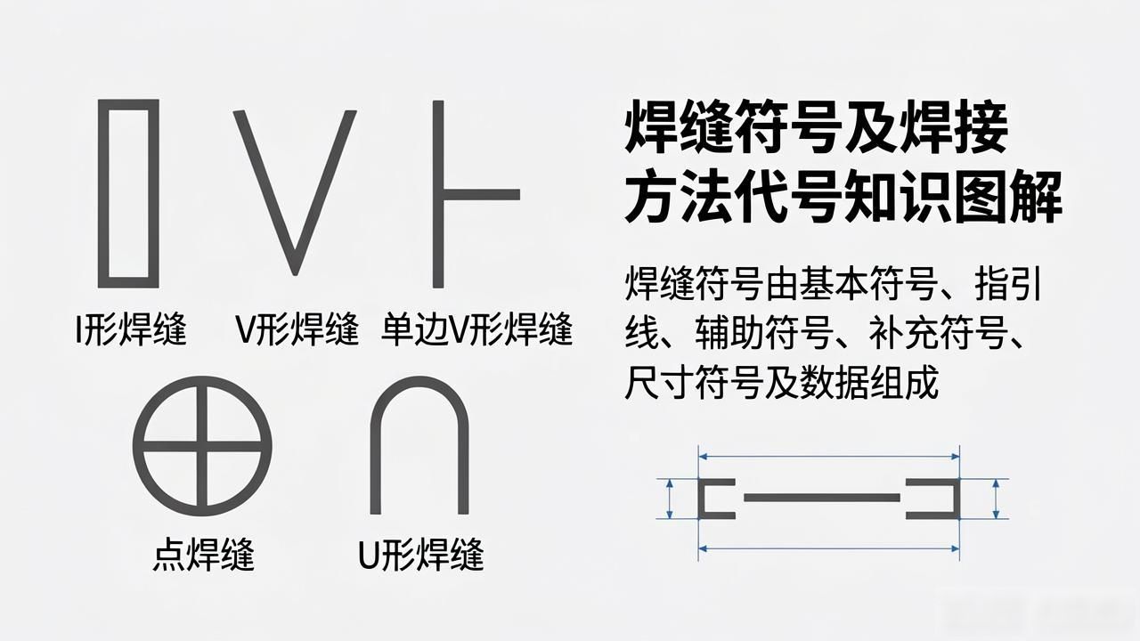 焊缝符号及焊接方法代号PPT课件_焊缝基本符号和指引线组成_焊件焊接符号