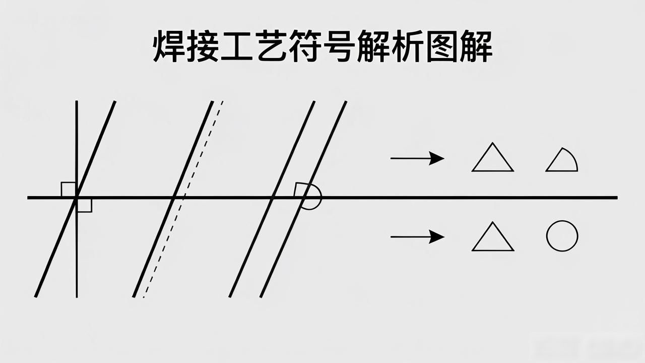 焊接符号标注方法_焊接图纸符号解析_焊接符号样式