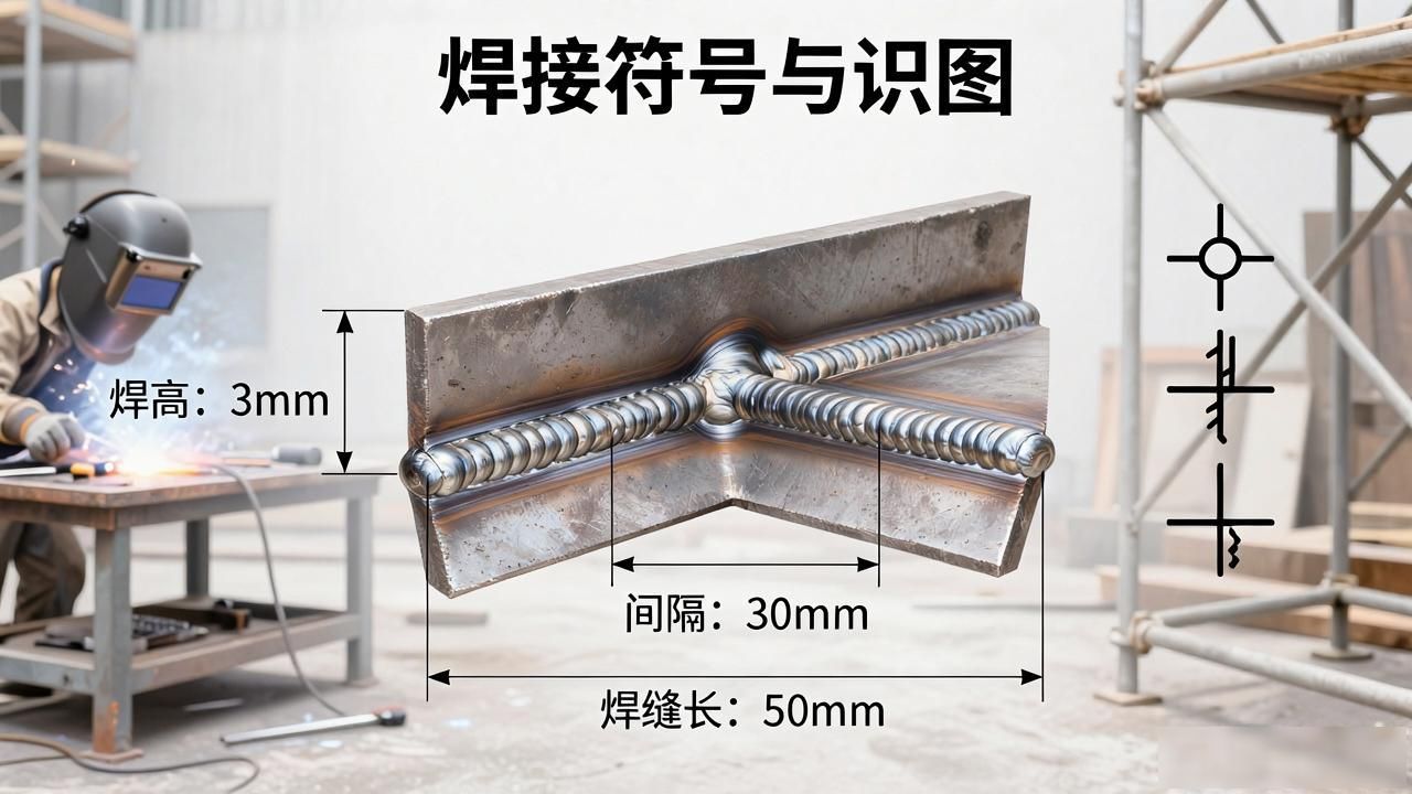 焊缝尺寸符号_T形接头_焊接符号全集