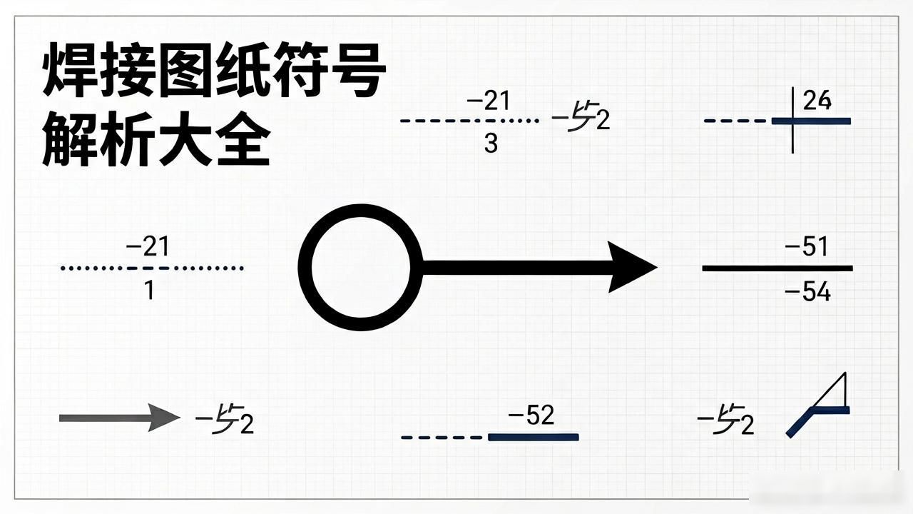 焊接符号标注实例及方法_焊接图纸符号解析大全_焊接符号样式