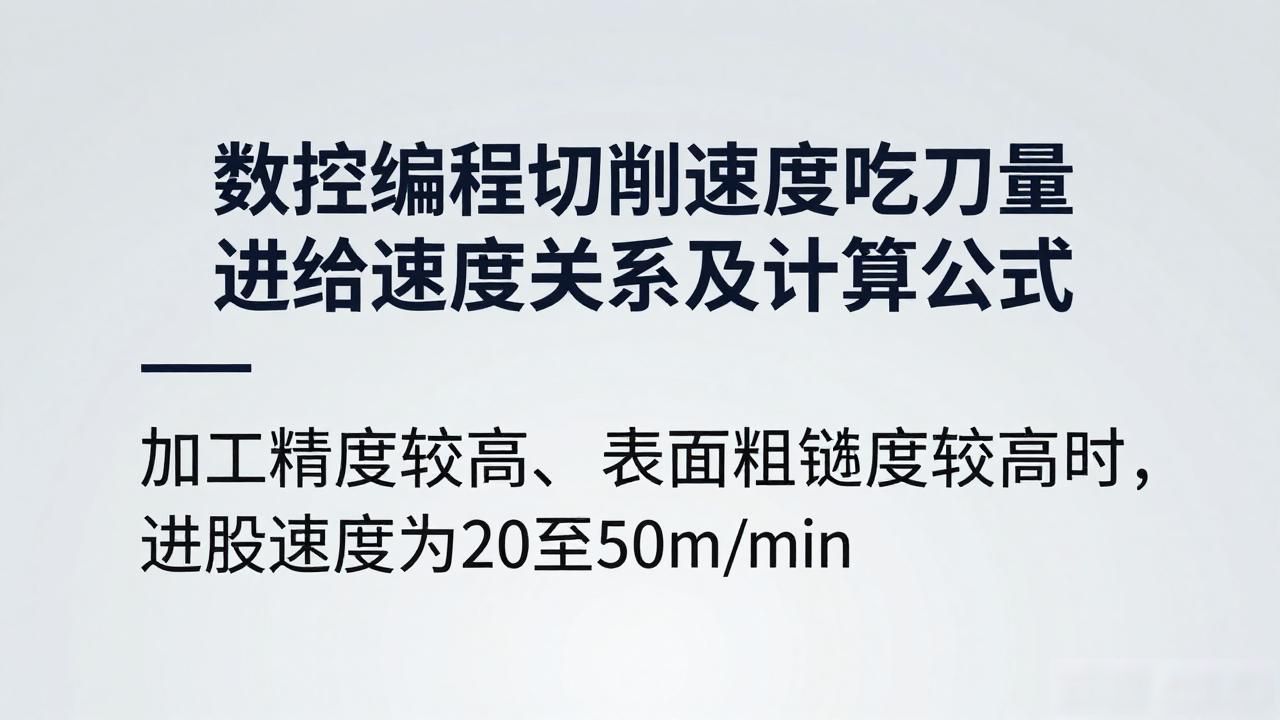 数控编程切削速度吃刀量进给速度关系及计算公式-铆焊老刘铆工焊工笔记