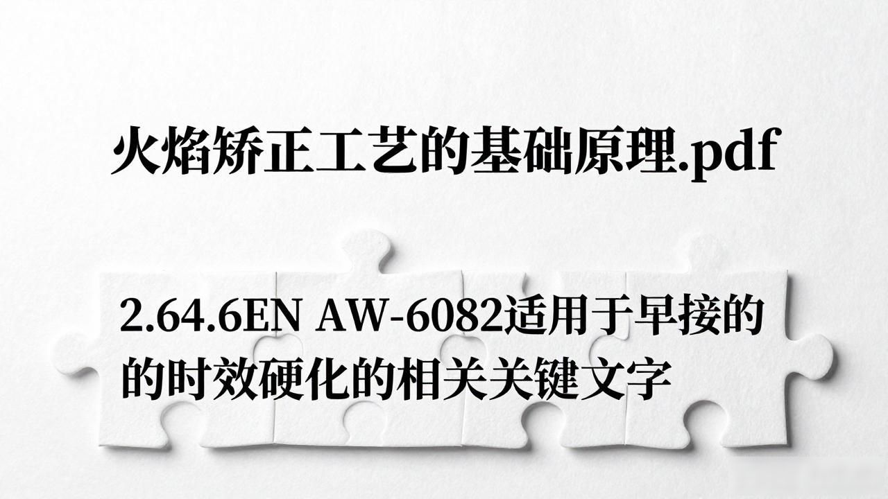 火焰矫正工艺 基础原理 应用范围 07_火焰矫正 标准