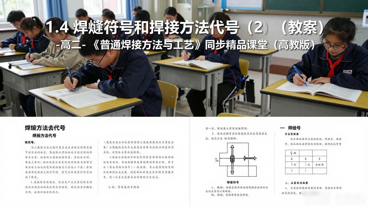 1.4 焊缝符号和焊接方法代号（2）（教案）-高二-《普通焊接方法与工艺》同步精品课堂（高教版）-铆焊老刘铆工焊工笔记
