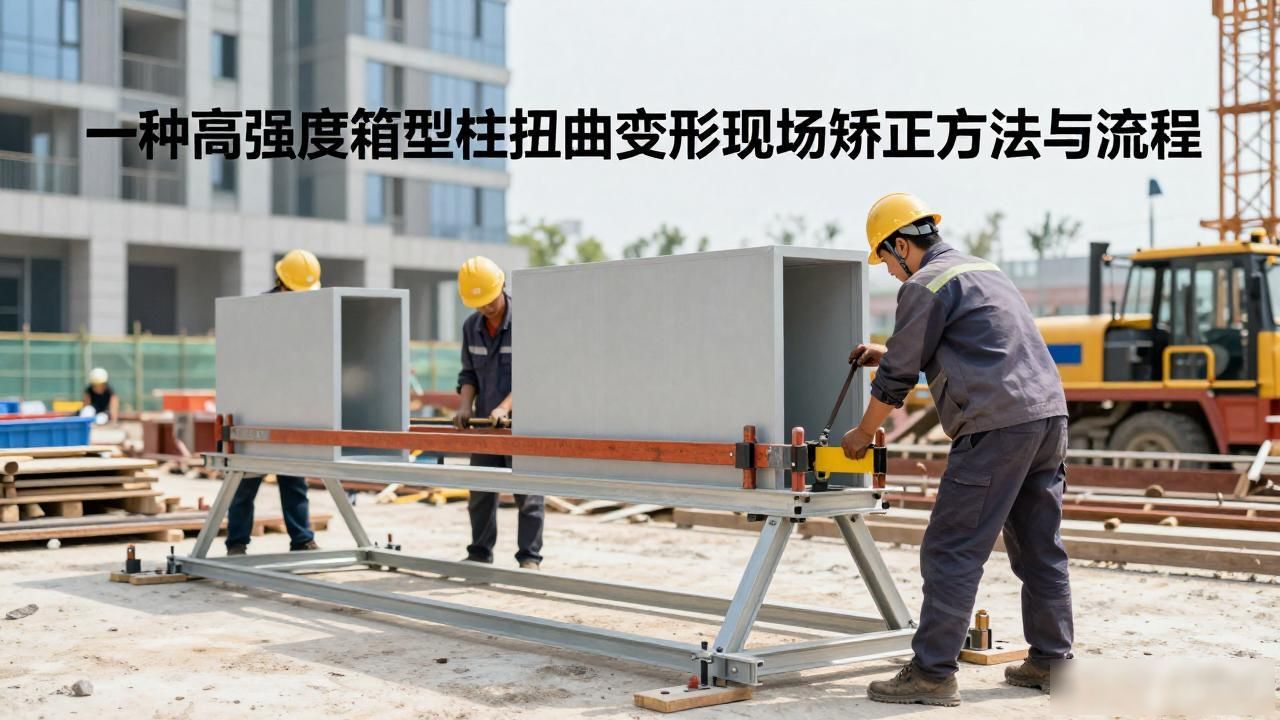 扁箱型扭曲火焰矫正_高强度箱型柱火焰矫正方法_箱型柱扭曲变形杠杆矫正技术