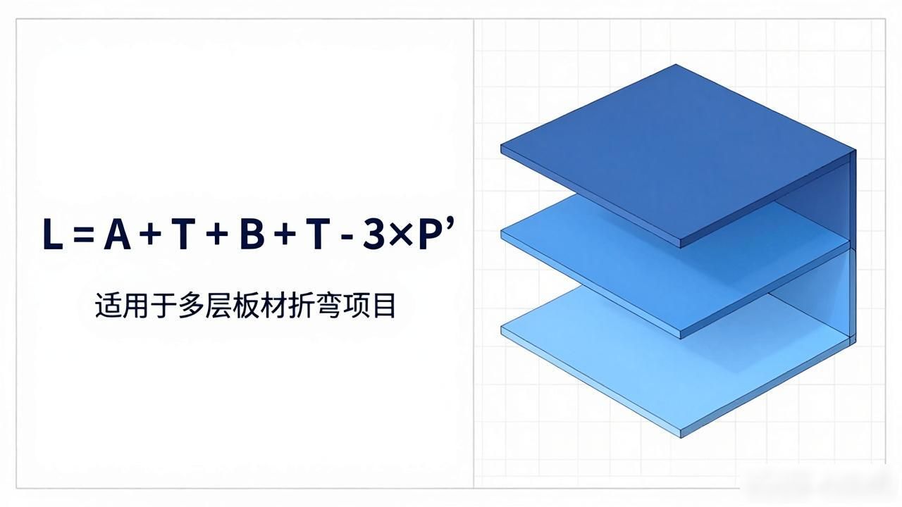 钣金展开的手写公式_一折展开公式详解_钣金折弯展开计算公式