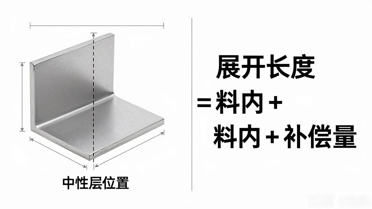 钣金折弯中性层计算_钣金折弯展开算料_钣金折弯展开计算方法