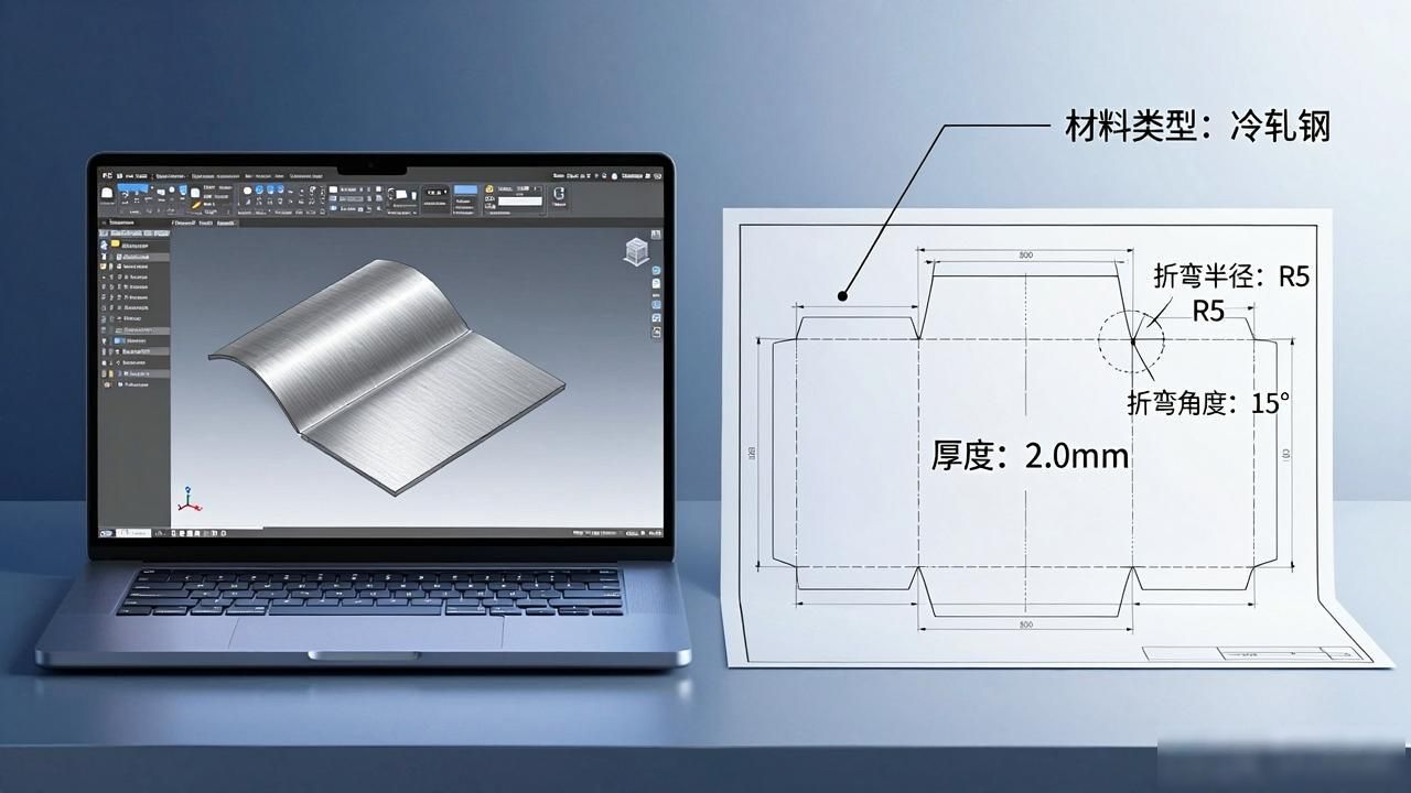 钣金折弯中性层计算_钣金折弯展开算料_钣金折弯展开计算方法