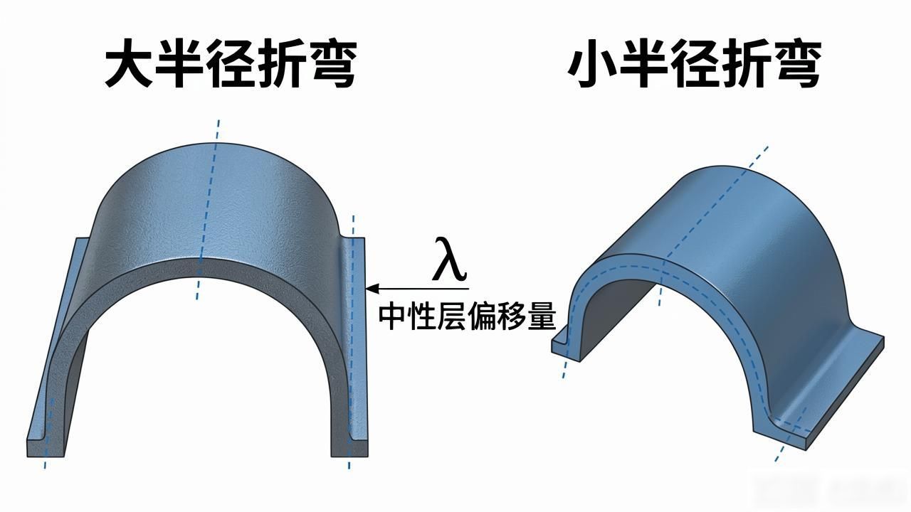 钣金折弯展开算料_钣金折弯中性层计算_钣金展开计算方法