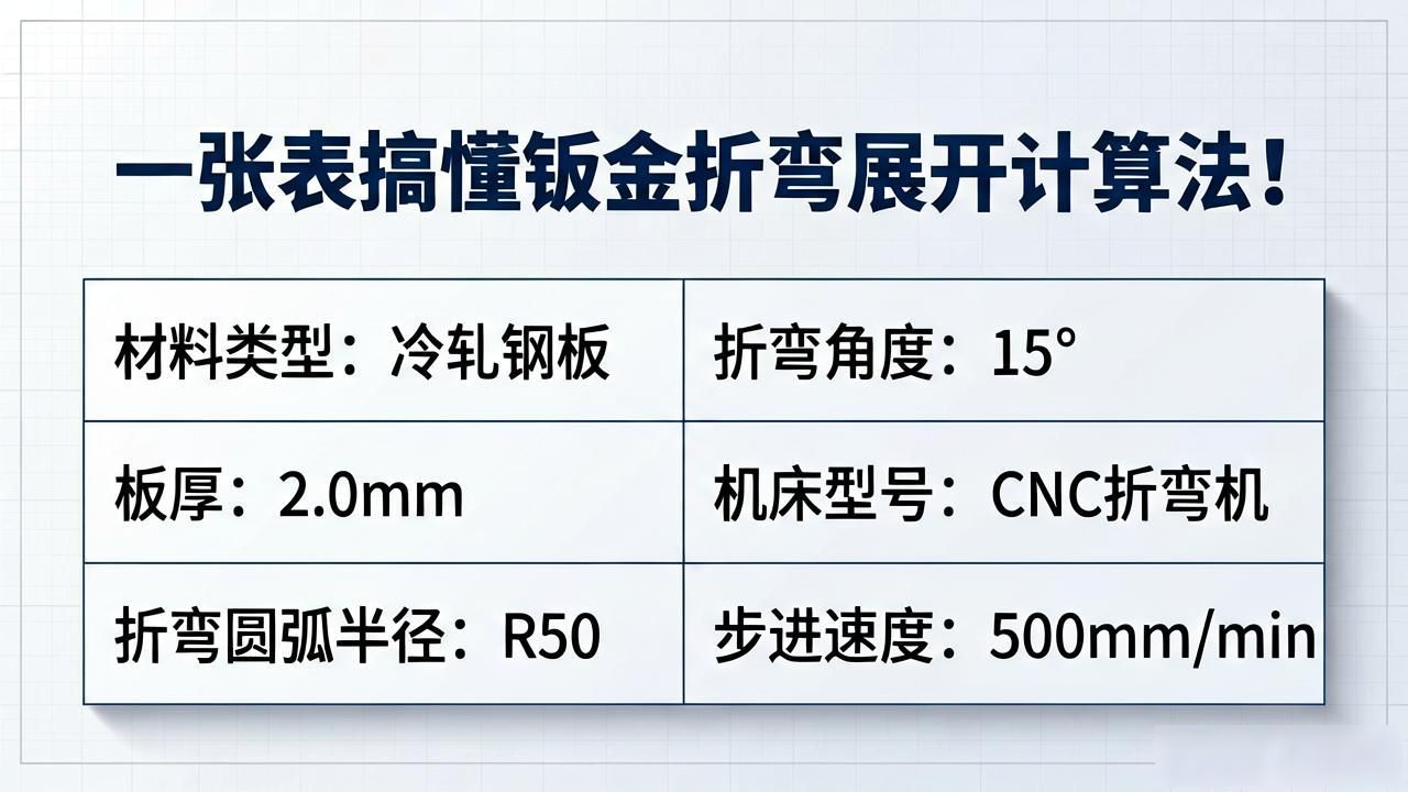 钣金展开计算方法_钣金折弯中性层计算_钣金折弯展开算料